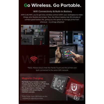 BigTreeTech Panda Touch V1.0 with USB dock - Multi 3D printer wireless control