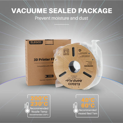 Elegoo Rapid PLA+ Filament 1kg 1.75mm High Speed 3D Printing Filament