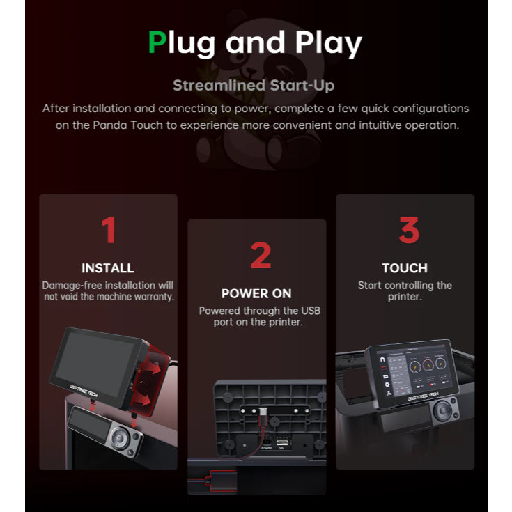 BigTreeTech Panda Touch V1.0 with USB dock - Multi 3D printer wireless control
