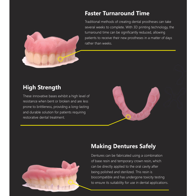 500g iFun Denture Base Resin Biocompatible dental 3D printing resin
