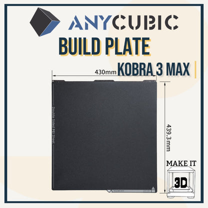 ANYCUBIC Kobra Textured PEI Build Plate magnetic platform for 3D printer