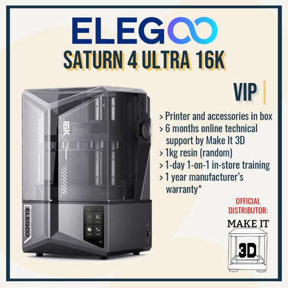 Elegoo Saturn 4 Ultra 16K | 10-inch 16K Resin 3D Printer (Philippines)