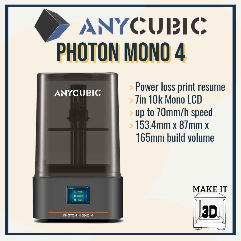 ANYCUBIC Photon Mono 4 Resin 3D Printer