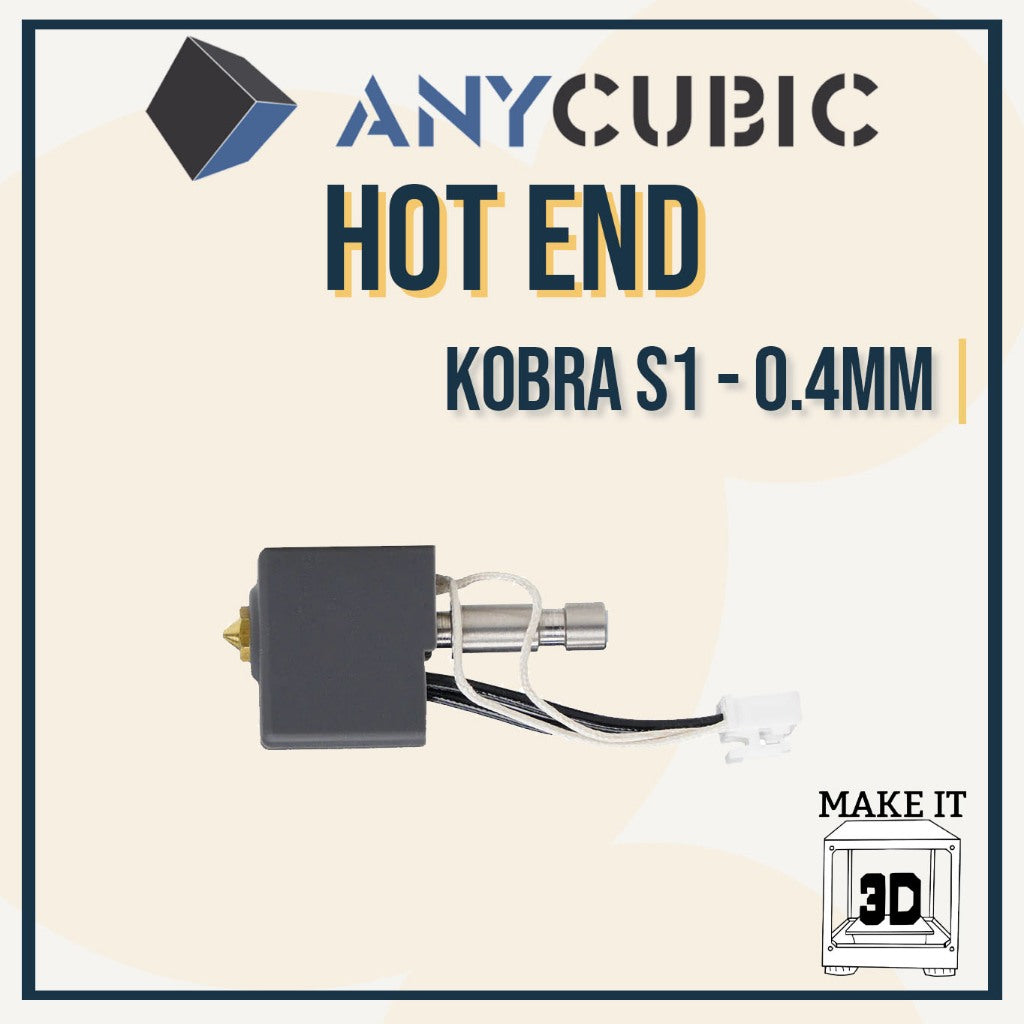 Anycubic Kobra Hotend Assembly Nozzle for Kobra S1 and Kobra 3 3D Printer