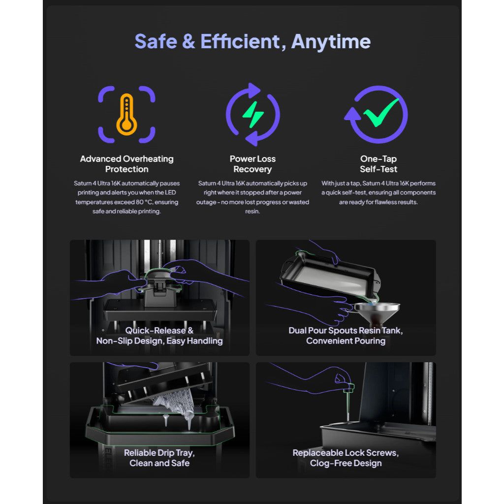 Elegoo Saturn 4 Ultra 16K | 10-inch 16K Resin 3D Printer (Philippines)