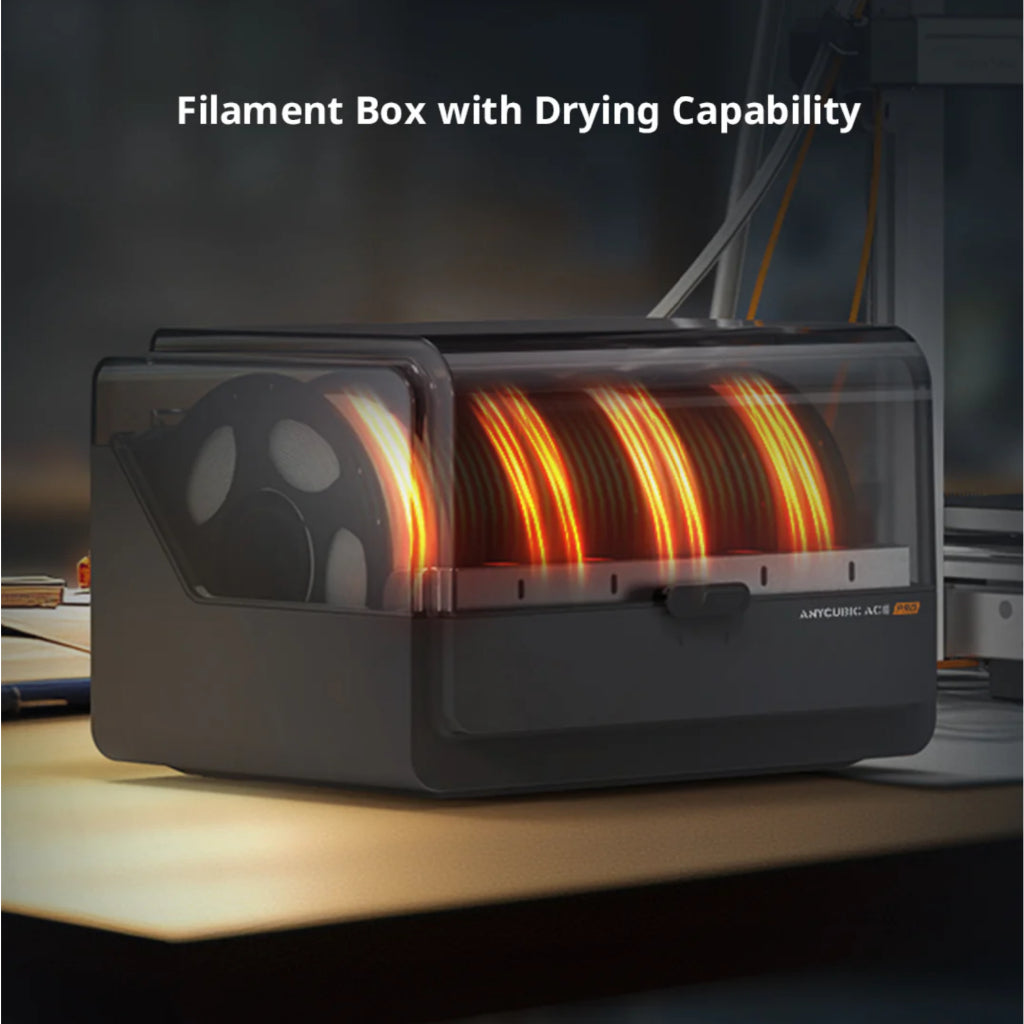 Anycubic Kobra 3 Max Combo large format FDM multi color 3D printer with built-in filament dryer