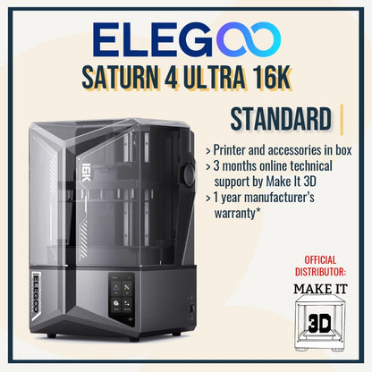 Elegoo Saturn 4 Ultra 16K | 10-inch 16K Resin 3D Printer (Philippines)