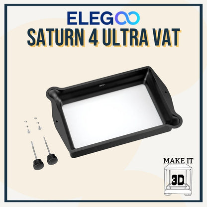 Elegoo Vat Tank for Resin 3D Printer Saturn 3 Ultra, Saturn 4 Ultra, Mars 4 Ultra, Mars 5 Ultra