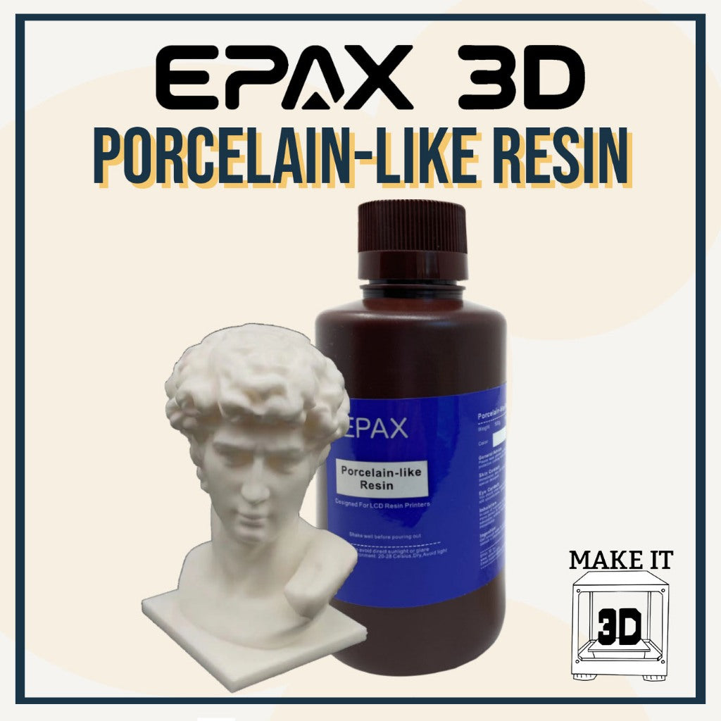 EPAX 1kg Porcelain-like Resin for 3D printer Specialty resin