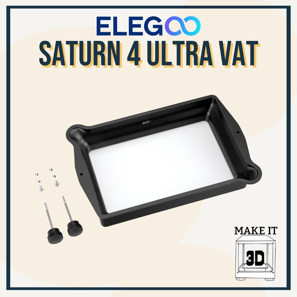 Elegoo Vat Tank for Resin 3D Printer Saturn 3 Ultra, Saturn 4 Ultra, Mars 4 Ultra, Mars 5 Ultra