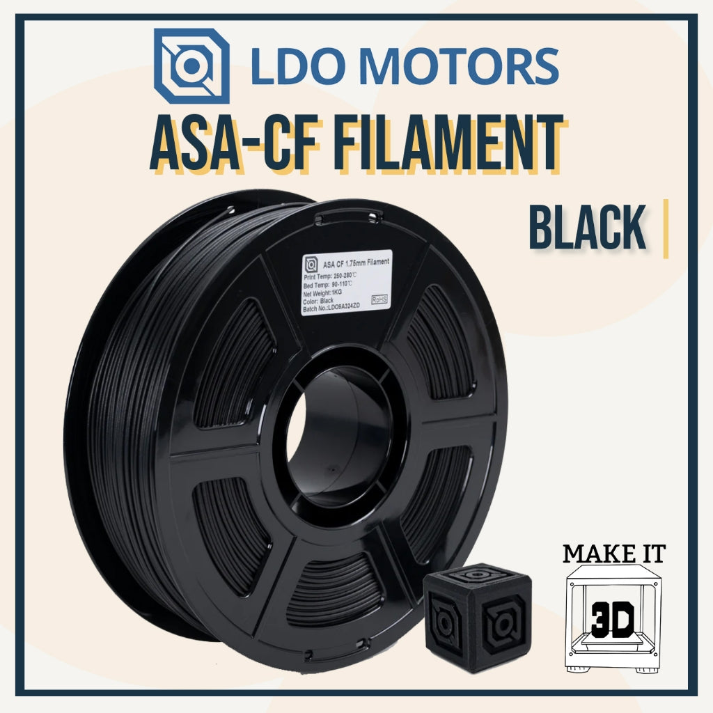 LDO Motors ASA ASA-CF filament 1kg 1.75mm High quality 3D printing UV Resistant Filament