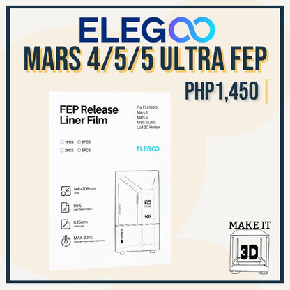Elegoo PFA/ACF film for Mars, Saturn, and Jupiter (5 sheets) FEP sheet