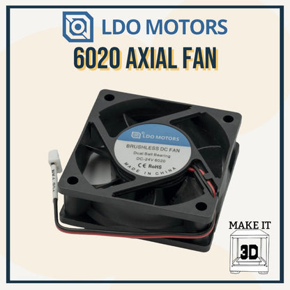 LDO Motors Axial and Blower Fan for 3D Printer 4010, 6020, 5015, 5020