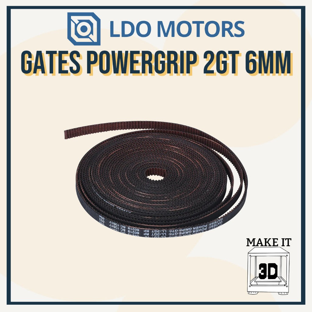 Gates PowerGrip 2GT Belt open belt and closed loop for 3D printer Voron