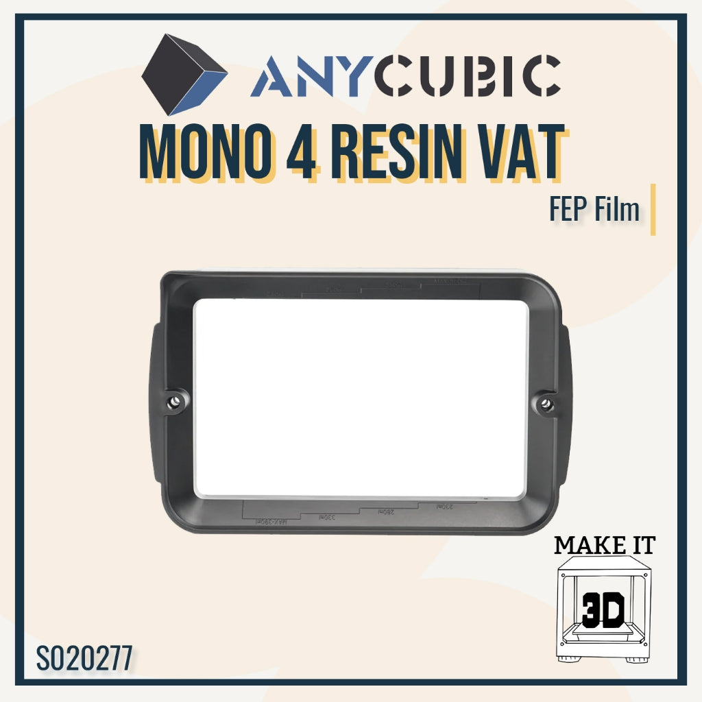 Anycubic Resin Vat Tank for resin 3D printer M7 Pro, Mono 4, Mono 4 Ultra