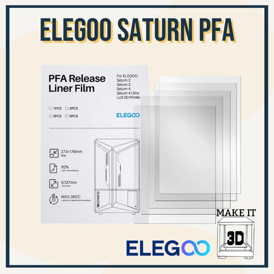 Elegoo PFA/ACF film for Mars, Saturn, and Jupiter (5 sheets) FEP sheet