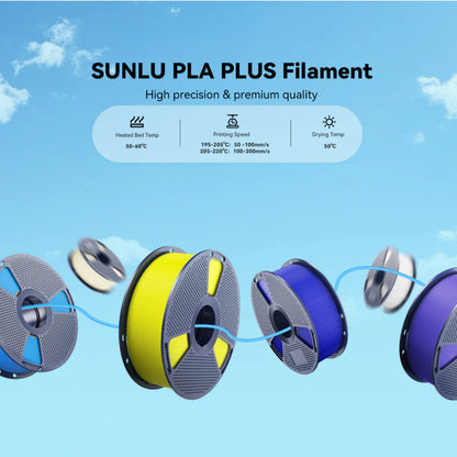 SUNLU PLA+ Filament 1.75mm 1kg 3D Printing Filament