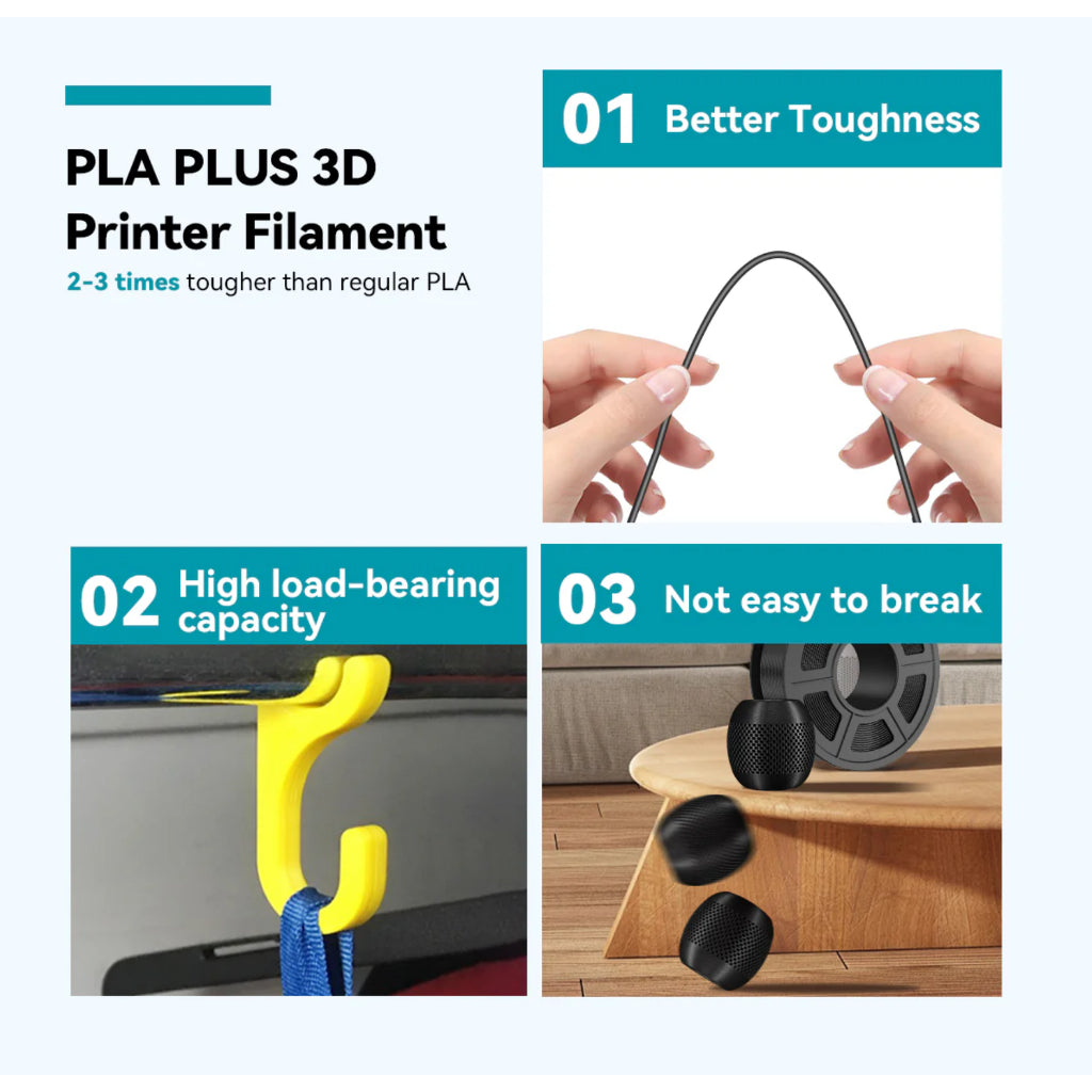 SUNLU PLA+ Filament 1.75mm 1kg 3D Printing Filament