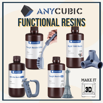 ANYCUBIC Resin 1kg ABS-like Resin Pro 2/ Tough 2.0 / Rigid 100 / Tough Ultra