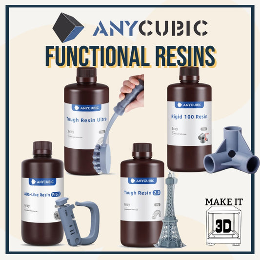 ANYCUBIC Resin 1kg ABS-like Resin Pro 2/ Tough 2.0 / Rigid 100 / Tough Ultra