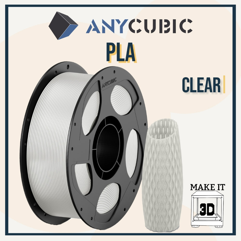 ANYCUBIC 1kg PLA 1.75mm 3D Printing Filament Neatly Wound Bubble Free w Reusable Spool