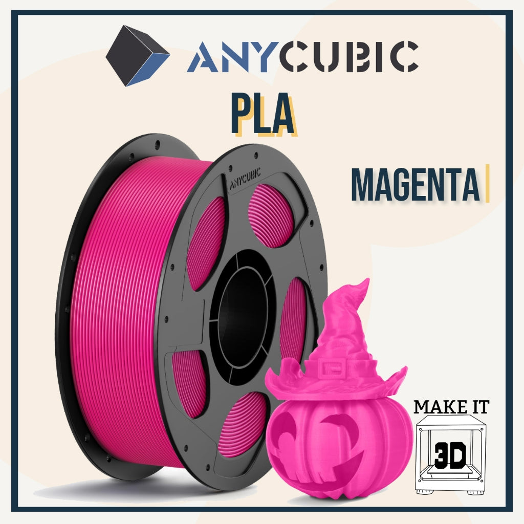 ANYCUBIC 1kg PLA 1.75mm 3D Printing Filament Neatly Wound Bubble Free w Reusable Spool