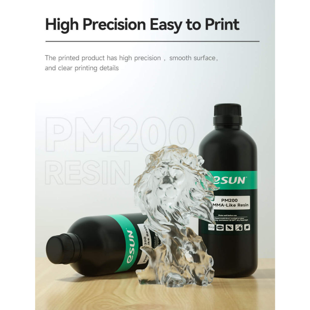 eSUN high clear PMMA-Like PM200 3D printer resin