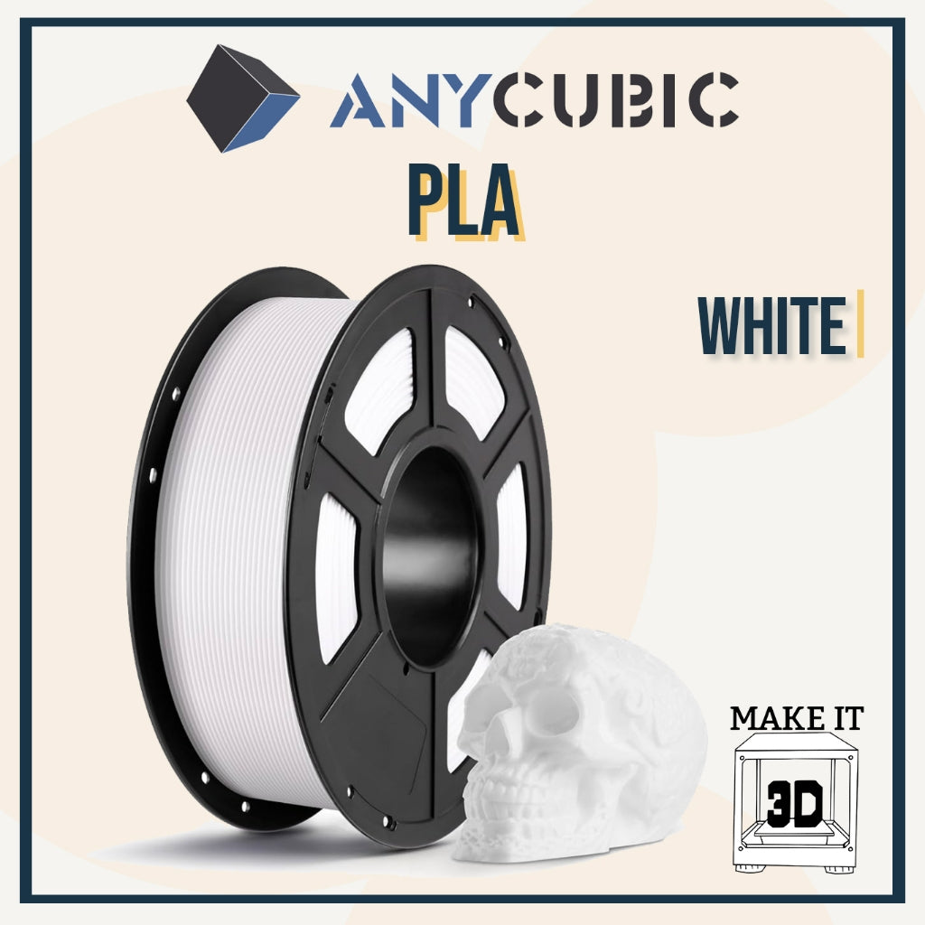 ANYCUBIC 1kg PLA 1.75mm 3D Printing Filament Neatly Wound Bubble Free w Reusable Spool