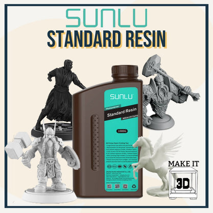 SUNLU Resin 1kg Standard 3D Printing Resin + 3D Printer Resin 405nm