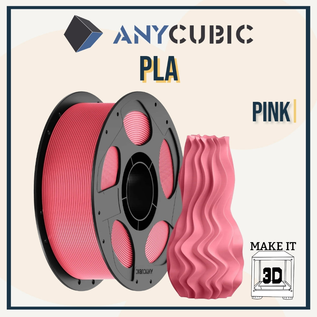 ANYCUBIC 1kg PLA 1.75mm 3D Printing Filament Neatly Wound Bubble Free w Reusable Spool