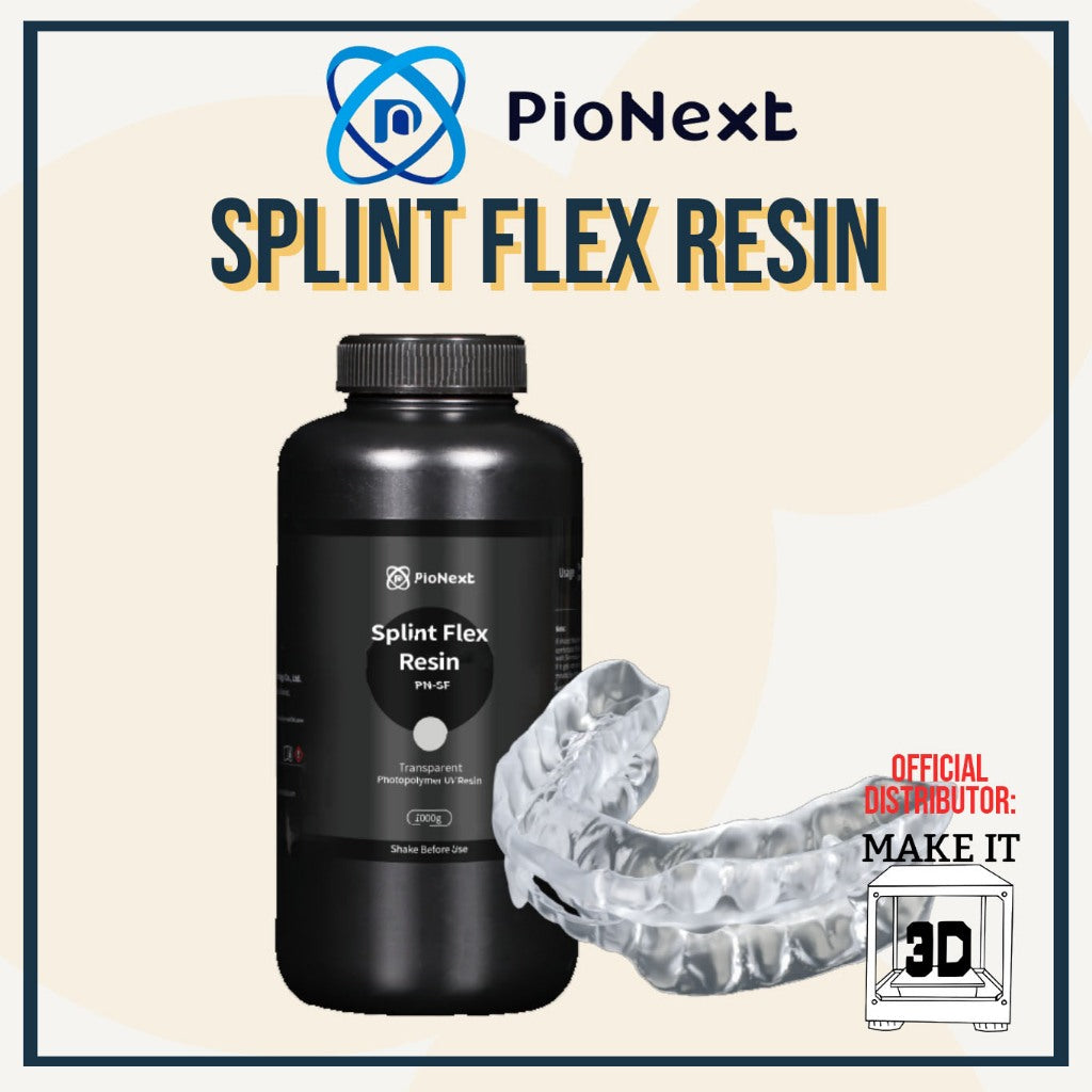 PioNext 500g Splint Flex 3D printer resin biocompatible for digital dentistry