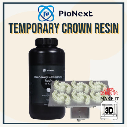 PioNext 1kg Temporary Restoration 3D printer Resin crown &bridge biocompatible for digital dentistry