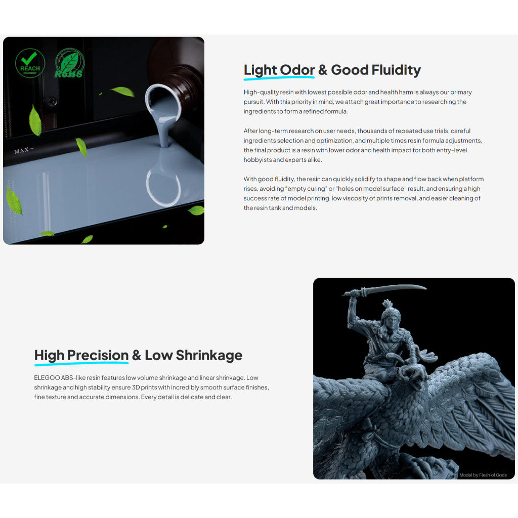 ELEGOO 1kg ABS-Like 3D Printer Resin