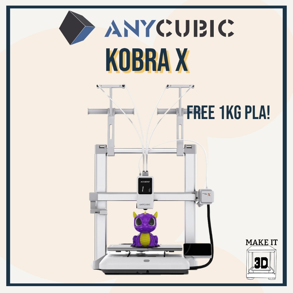 ANYCUBIC Kobra X user-friendly multicolor 3D printer