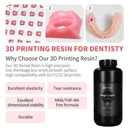 PioNext 1kg Gingiva Resin 3D printer resin for digital dentistry