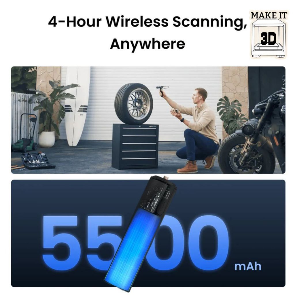 Revopoint POP 4 5-in-1 3D Scanner with Blue Laser and Infrared Light