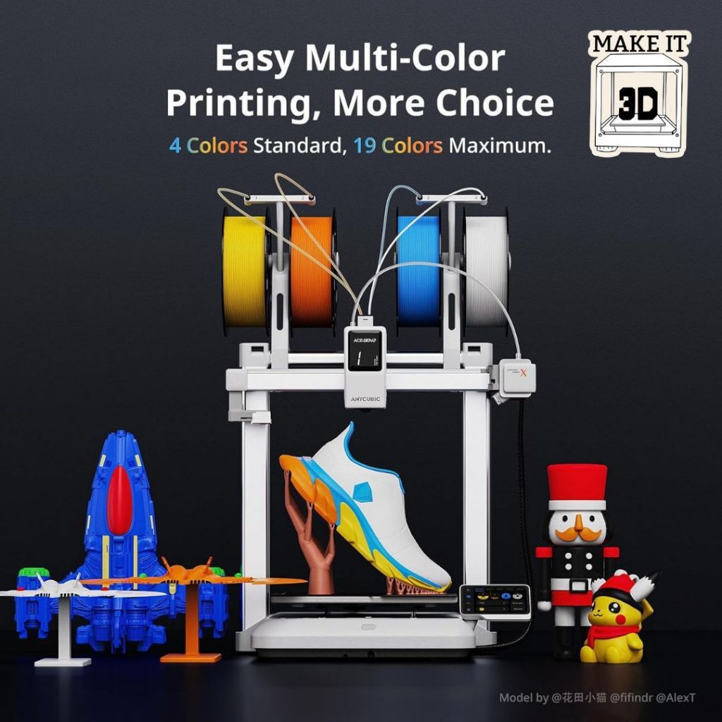 ANYCUBIC Kobra X user-friendly multicolor 3D printer