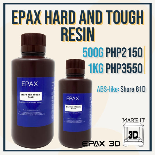 [CLEARANCE] EPAX Hard and Tough Resin - ABS like 3D Printing Resin Oct 12, 2024 expiry