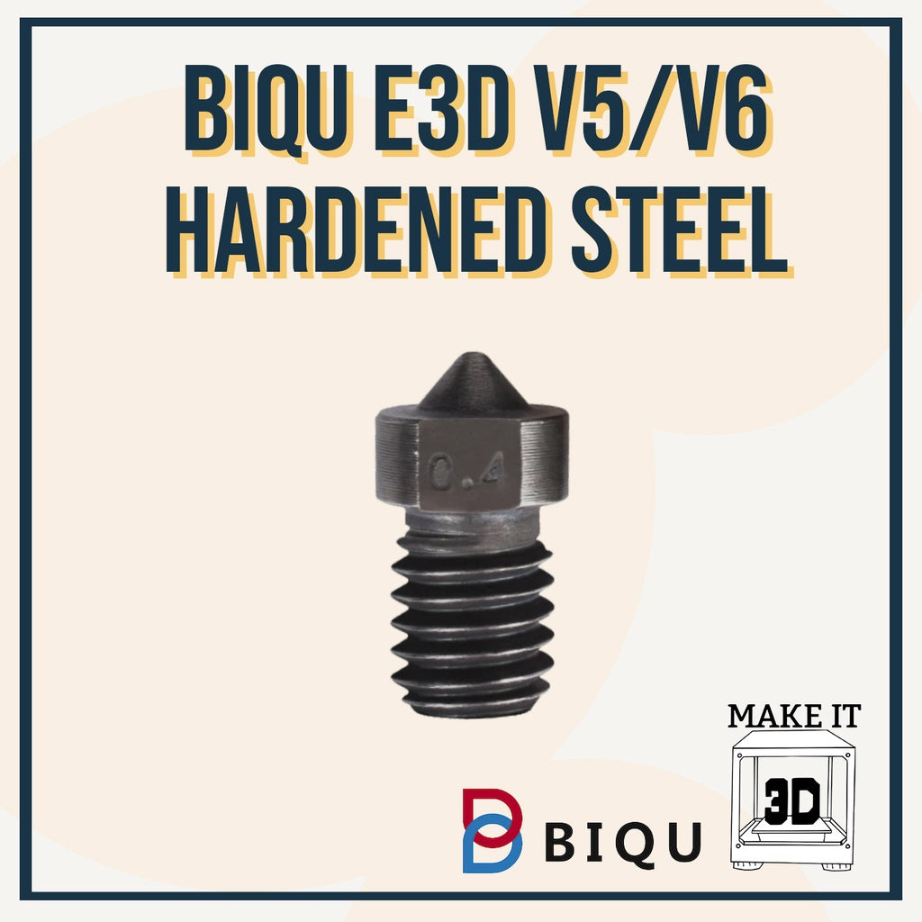 E3D V5/V6 Nozzle, E3D V5/V6 Hardened Steel Nozzle, Biqu UM2 Nozzle