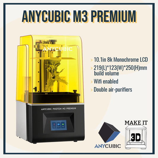 Anycubic M3 Premium 8k - Fast Large Format mSLA Resin 3D Printer