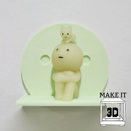 Smiski Display Shelf Holder - 3D Printed by Make It 3D